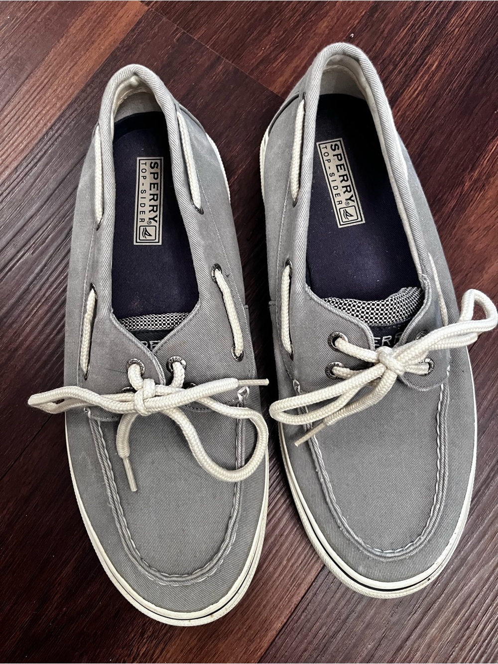 Sperry Men's Halyard 2-Eye Saltwashed Grey Size 9